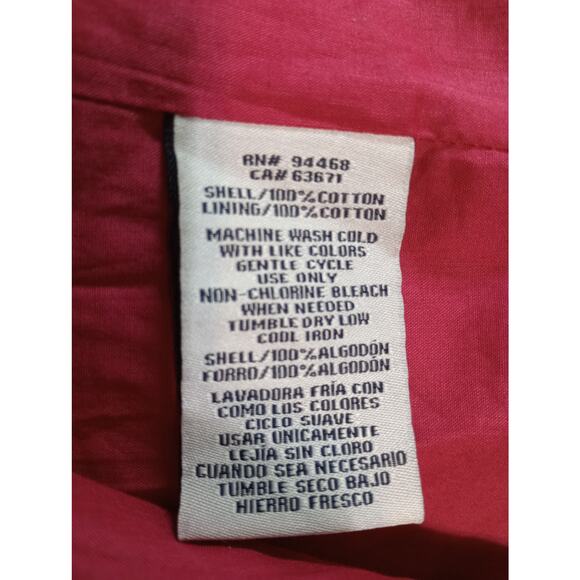 Sperry Romper Womens Large Red Eyelet Sleeveless Button Front Lace Summer - Picture 5 of 6